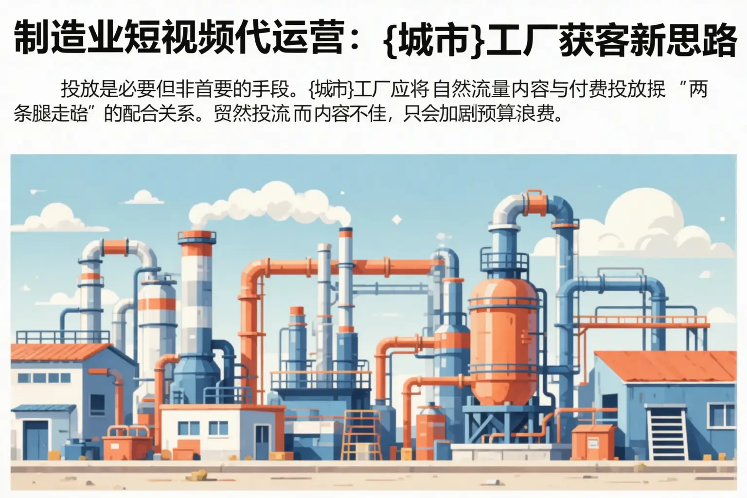 制造业短视频代运营：宏伟工厂获客新思路